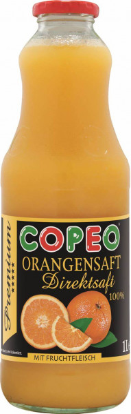 COPEO Orangensaft Direktsaft 6x1,0l MEHRWEG