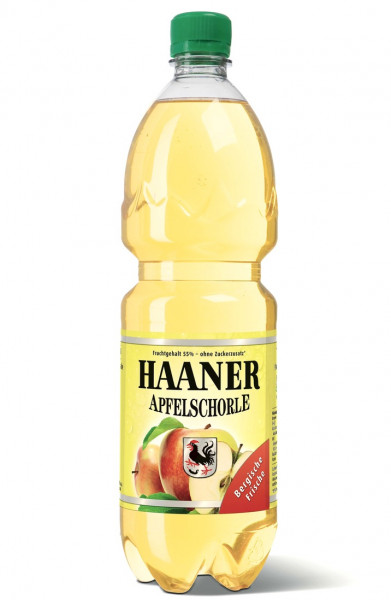 Haaner Bergische Apfelschorle 12x1,0l EINWEG